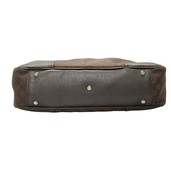 GUCCI GG Pattern, Shelly (Web) Brown Green Multi Nylon Leather - 388-071625 - Picture 5 of 12